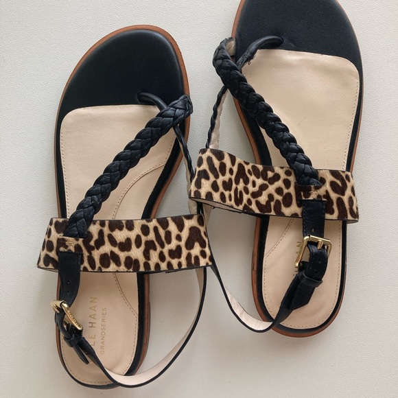 COLE HAAN NWOT Anica Braided Leather Thong - Picture 8 of 8